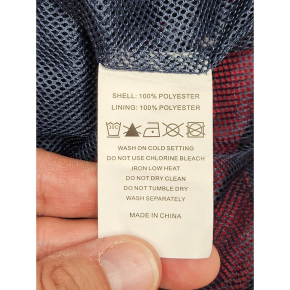 RSVLTS Windbreaker Jacket Men's M Red White Blue Full Zip USA America Patriotic - Picture 6 of 10